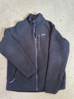 Patagonia Navy Retro Pile Fleece Jacket